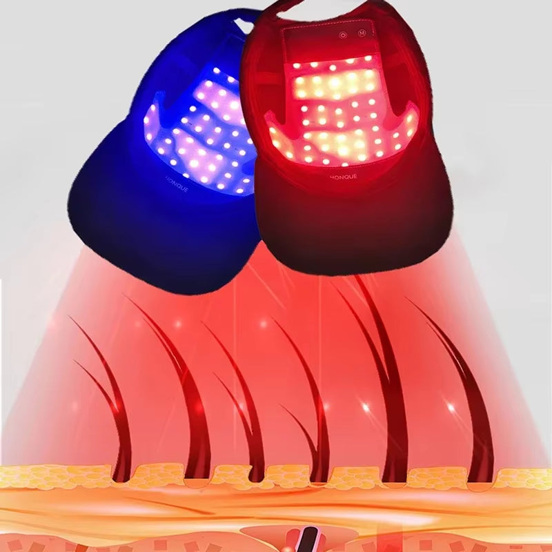 Red Blue Light Therapy Devices Scalp Massager LED Hair Growth Hat Care Scalp Relieve Head Pain Hair Regrowth Treatment Machine