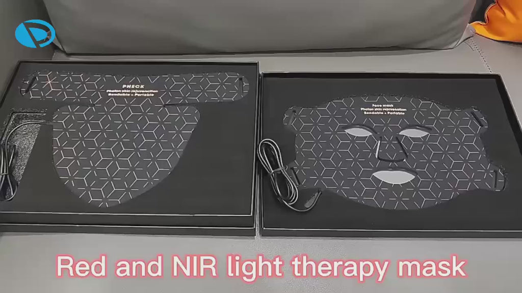 4-Colour LED & Infrared Face, Neck & Chest Light Therapy Mask