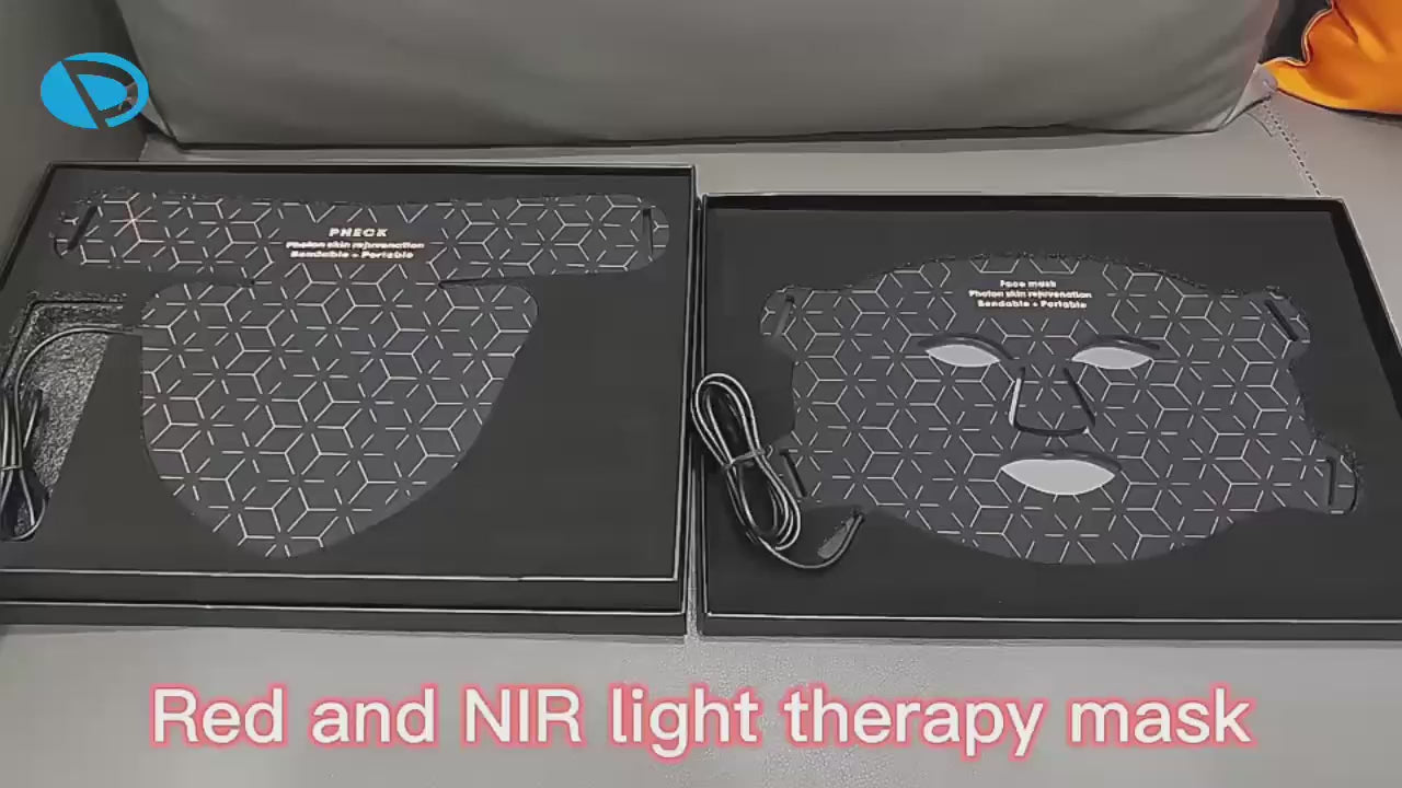 4-Colour LED & Infrared Face, Neck & Chest Light Therapy Mask